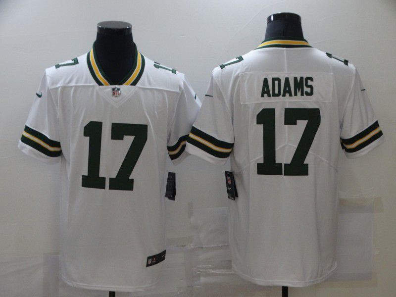 Men Green Bay Packers #17 Adams White Nike Limited Vapor Untouchable NFL Jerseys